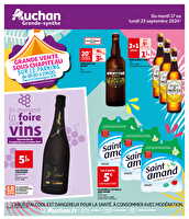 Grande vente sous chapiteau des magasins Auchan Valable du 17 au 23 septembre 2024