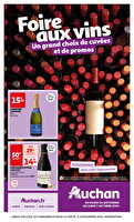 Foire au vins : un grand choix de cuvées chez Auchan Valable du 24 septembre au 07 octobre 2024