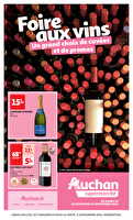 Foire au vins : un grand choix de cuvées chez Auchan Valable du 10 au 29 septembre 2024