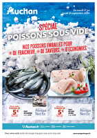 Spécial poissons sous vide chez Auchan Valable du 17 au 23 septembre 2024