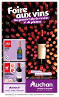 Foire au vins : un grand choix de cuvées chez Auchan Valable du 24 septembre au 07 octobre 2024