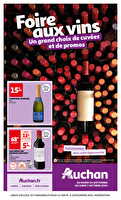 Foire au vins : un grand choix de cuvées chez Auchan Valable du 24 septembre au 07 octobre 2024