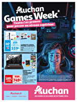 Games week : passez au niveau supérieur des magasins Auchan Valable du 15 au 28 octobre 2024