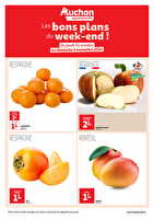 Les bons plans du week-end dans votre super ! des magasins Auchan Valable du 31 octobre au 03 novembre 2024