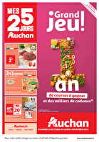 Top depart : 25 jours auchan  des magasins Auchan Valable du 29 octobre au 04 novembre 2024