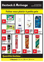 Destock&arrivage des magasins Auchan Valable du 22 au 28 octobre 2024