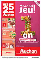 Top depart : 25 jours auchan  des magasins Auchan Valable du 29 octobre au 04 novembre 2024