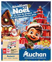 Réveillons noël, un max de promos pour les fêtes  des magasins Auchan Valable du 11 octobre au 06 décembre 2024