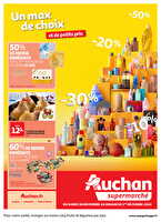 Un max de choix et de petits prix dans votre super !  chez Auchan Valable du 26 novembre au 01 décembre 2024