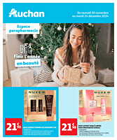 Finir l'année en beauté  des magasins Auchan Valable du 30 novembre au 24 décembre 2024