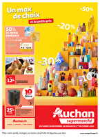 Un max de choix et de petits prix dans votre super !  chez Auchan Valable du 26 novembre au 01 décembre 2024