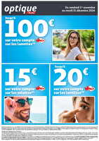 Optique novembre decembre des magasins Auchan Valable du 01 novembre au 31 décembre 2024