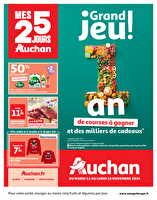 Mes 25 jours auchan, je fais le plein de bonnes affaires ! chez Auchan Valable du 12 au 18 novembre 2024