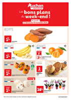 Les bons plans du week-end dans votre super ! des magasins Auchan Valable du 07 au 10 novembre 2024