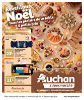 Tous les plaisirs de la table à petits prix dans votre super chez Auchan Valable du 13 au 31 décembre 2024