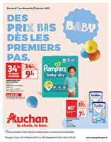 Des prix bas dès les premiers pas  chez Auchan Valable du 07 au 19 janvier 2025