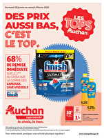 Des prix aussi bas, c'est le top dans votre super des magasins Auchan Valable du 28 janvier au 08 février 2025