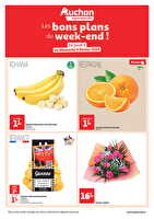 Les bons plans du week-end dans votre super ! des magasins Auchan Valable du 06 au 09 février 2025