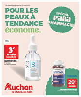 Pour les peaux à tendance économe des magasins Auchan Valable du 04 au 23 mars 2025