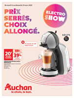 Electro show supermarché : prix serrés, choix allongé chez Auchan Valable du 11 au 23 mars 2025