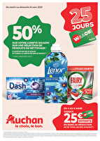 C'est parti pour 25 jours waaoh ! des magasins Auchan Valable du 04 au 16 mars 2025