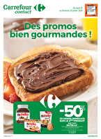 Des promos bien gourmandes ! chez Carrefour Contact Valable du 14 au 26 janvier 2025