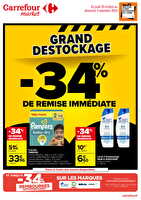 Grand destockage chez Carrefour market Valable du 24 octobre au 03 novembre 2024