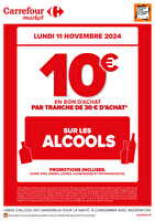 Operation bon d’achat lundi 11 novembre chez Carrefour market Valable du 11 novembre 2024