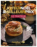 Le traiteur festif chez Carrefour market Valable du 03 au 31 décembre 2024