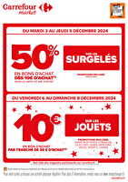 Vos rendez-vous “bons d’achat” de cette semaine ! des magasins Carrefour market Valable du 03 au 08 décembre 2024