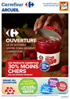 Carrefour arcueil ouverture des magasins Carrefour Valable du 25 octobre au 09 novembre 2024