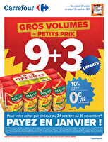 Gros volumes chez Carrefour Valable du 25 octobre au 09 novembre 2024