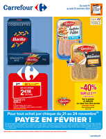 -60% sur le 2ème chez Carrefour Valable du 19 au 25 novembre 2024