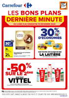 Les bons plans de derniere minute chez Carrefour Valable du 09 au 15 décembre 2024