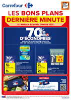 Les bons plans dernière minute chez Carrefour Valable du 04 au 17 mars 2025