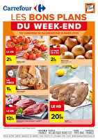 Les bons plans du week-end chez Carrefour Valable du 14 au 16 mars 2025