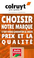 Choisir notre marque c'est vous garantir le juste prix et la qualité chez Colruyt Valable du 20 novembre au 15 décembre 2024