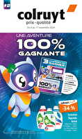 Une aventure 100% gagnante chez Colruyt Valable du 06 au 17 novembre 2024