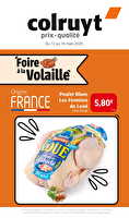 Foire à la volaille chez Colruyt Valable du 12 au 16 mars 2025