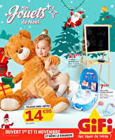 Mes jouets de noël chez Gifi Valable du 22 octobre au 11 novembre 2024