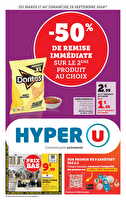 Les prix bas de la semaine des magasins Hyper U Valable du 17 au 29 septembre 2024