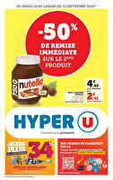 Les prix bas de la semaine chez Hyper U Valable du 10 au 22 septembre 2024