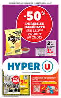 Les prix bas de la semaine chez Hyper U Valable du 17 au 29 septembre 2024