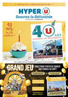 40 ans, la fête continue ! des magasins Hyper U Valable du 28 octobre au 09 novembre 2024