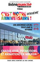 C’est notre 2e anniversaire ! des magasins Intermarché Valable du 29 octobre au 02 novembre 2024