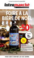 Foire à la bière de noël des magasins Intermarché Valable du 12 au 24 novembre 2024