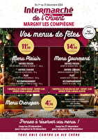 Vos menus de fêtes ! chez Intermarché Valable du 01 au 31 décembre 2024