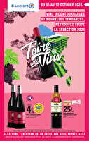 Foire aux vins  des magasins Leclerc Valable du 01 au 12 octobre 2024