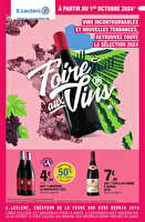 Foire aux vins  chez Leclerc Valable du 01 au 12 octobre 2024