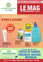 Magazine automne des magasins Leclerc Valable du 08 octobre au 02 novembre 2024